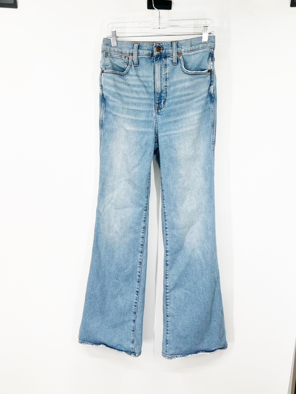 Madewell High-Rise Flare Jeans in Caine Wash